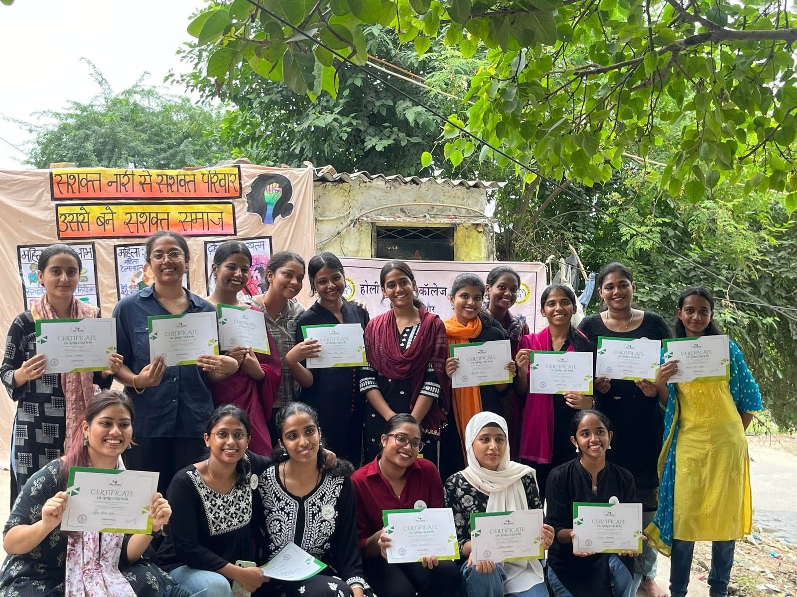 People gathered during a Well Being Foundation community program